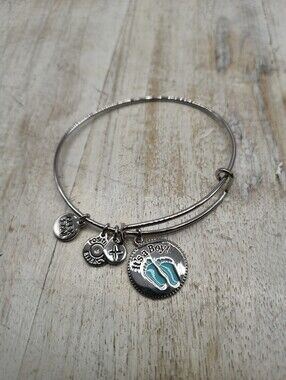 Alex & Ani Easter Silver-Tone It's A Boy Bracelet
